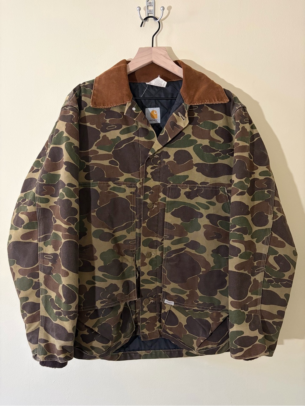 80s Carhartt CQ103 Duck Camo Quilted Hunting Jacket